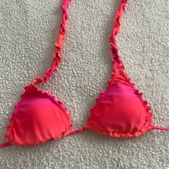 Multi red/pink natural dye swimsuit top - Picture 6 of 6